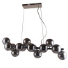 Suspension luminaire MARBELIO 16xG9 - chrome / fumé