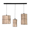 Suspension luminaire design MARINERO 3xE27 - noir / gris