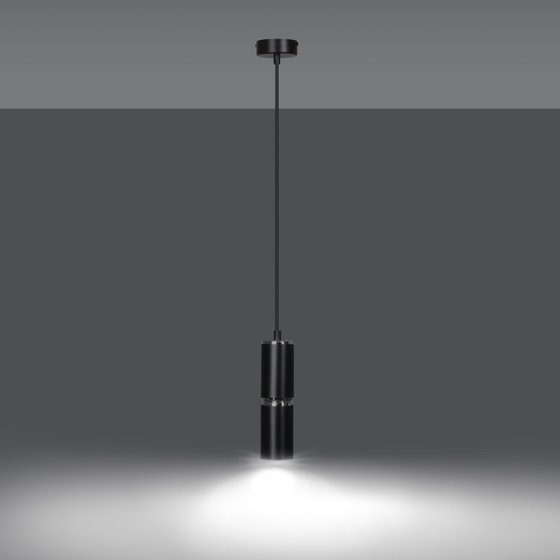 Lampe Suspendue design MODESTO 1 NOIR 1xGU10 - noir