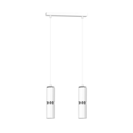 Lampe Suspendue design MODESTO 2 BLANC 2xGU10 - blanc