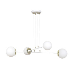 Lampe Suspendue design OGNIS 4 BLANC 4xE27 - blanc
