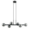 Lampe Suspendue design OLBIA 6xG9 - noir / fumé