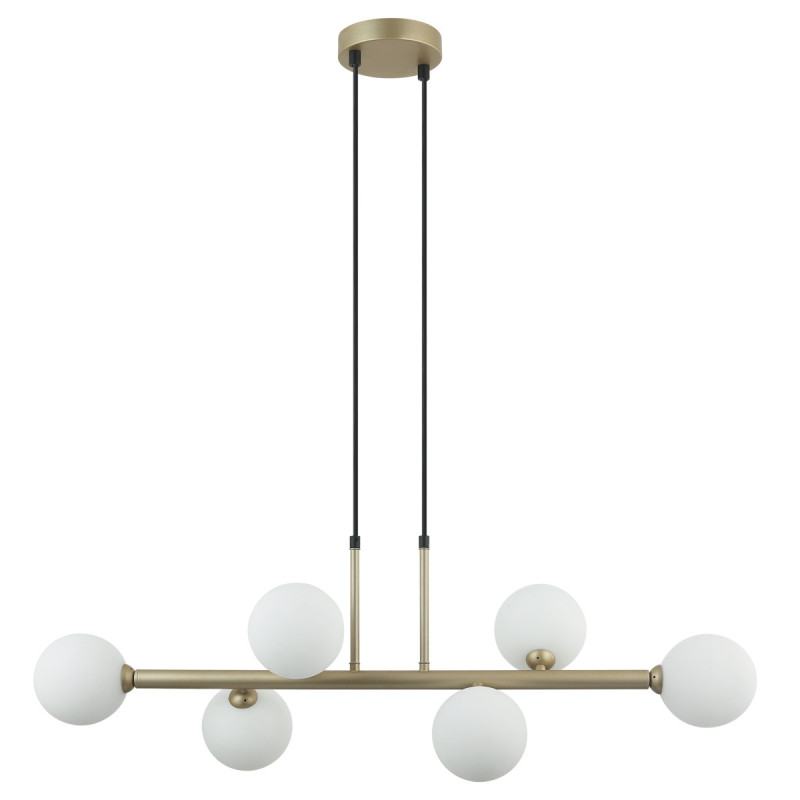 Suspension luminaire OLBIA 6xG9 - or / blanc