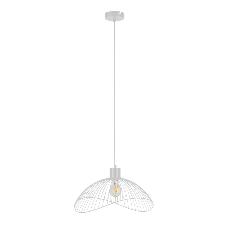 Suspension luminaire NUNEZ E27 - blanc mat