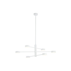 Suspension luminaire design ORBIT 6xGX53 - blanc