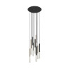 Luminaire Design suspendue ONE LED 9x5W 3000K - noir / or