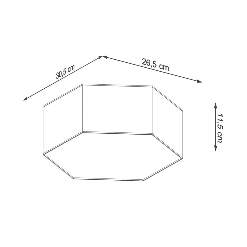 SUNDE 11 2xE27 plafonnier - blanc 