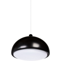 Lampe Suspendue design ACRON 2 E27 - aulne noir / blanc