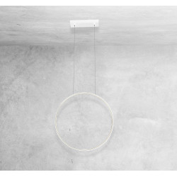 Suspension Design AGARO anneau intérieur LED 19W 3000K CRI90 - blanc