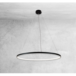 Suspension Design AGARI anneau intérieur LED 76W 4000K CRI90 - noir