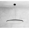 Suspension Design AGARI anneau intérieur LED 76W 4000K CRI90 - noir