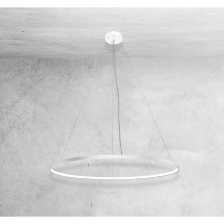 Suspension Design AGARI anneau intérieur LED 76W 3000K CRI90 - blanc