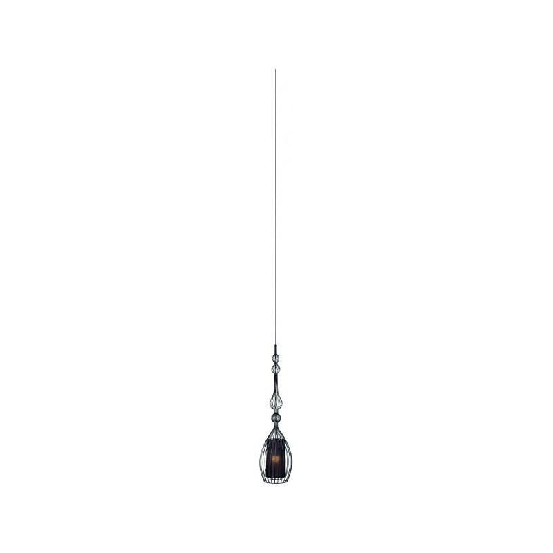 Suspension luminaire design ABI L - noir