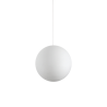 Lampe Suspendue design CARTA SP1 Ø40 E27 - blanc
