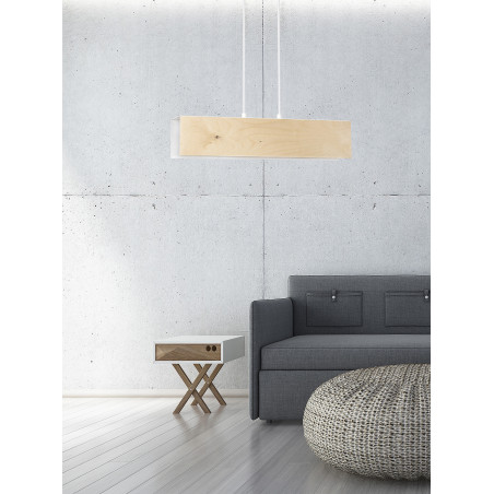 Lampe Suspendue design CARLO 3 BLANC 3xE27 - blanc
