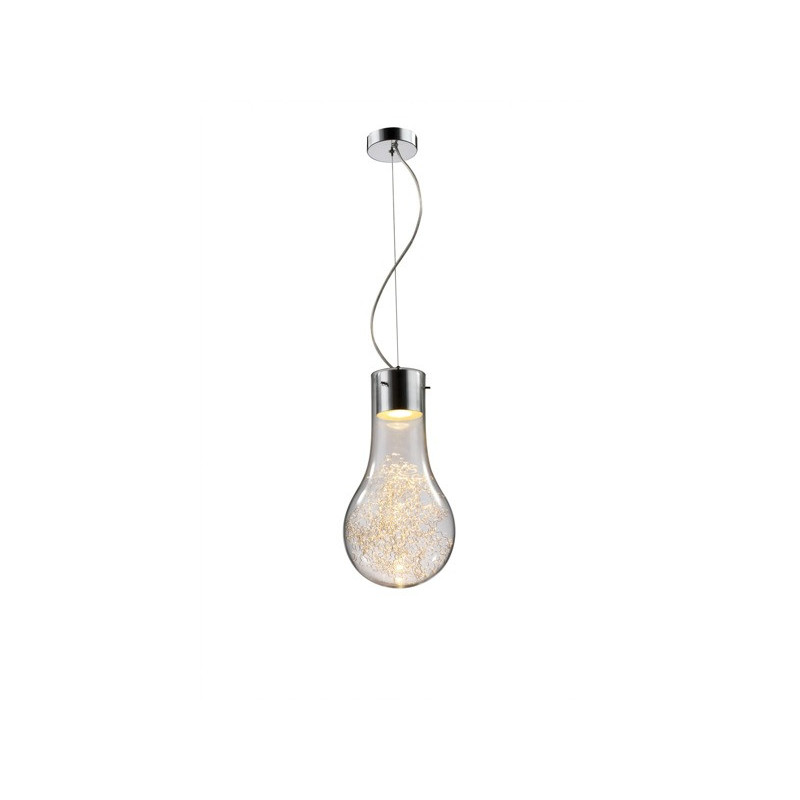 Lampe Suspendue design CIRO 1xGU10 argent, transparent