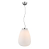 Lampe Suspendue design CLAVI 8194-1P E27 - chrome / laiteux