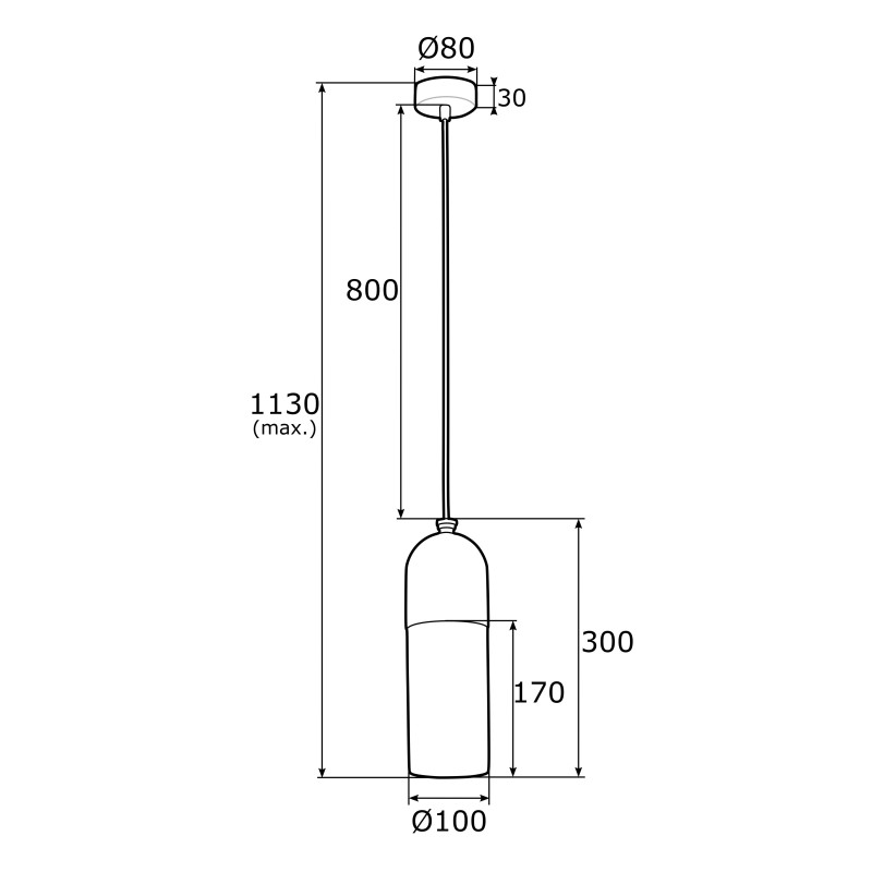 Lampe Suspendue design BURGOS E27 - laiton / opale