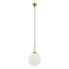 Suspension luminaire DEORE M E27 - brun antique / blanc