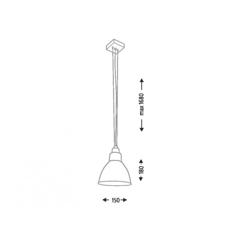 Suspension design DAISEN E27 - blanc