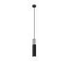 Suspension luminaire BORGIO 1 GU10 - noir / gris