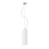 Suspension luminaire design BOLONIA E27 - acier / blanc