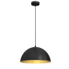 Luminaire Suspension Industriel BETA ∅35cm E27 - noir / or