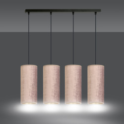 Lampe Suspendue design BENTE 4 BL ROSE 4xE27 - rose