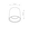 SHY M GU10 ES111 downlight - béton 