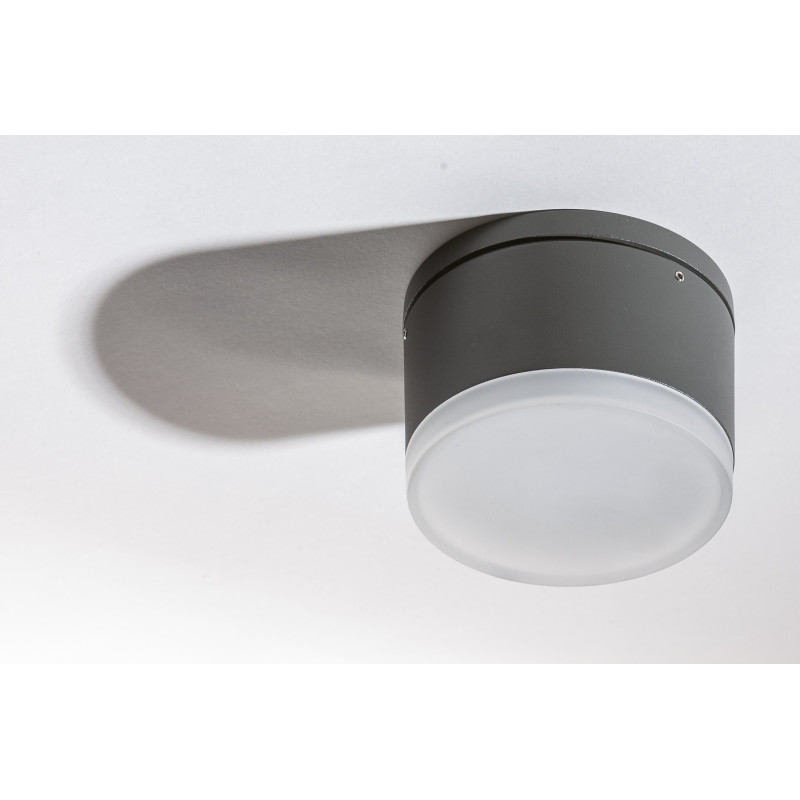 Spot encastrable APULIA R LED 10W 3000K IP54 - gris foncé 