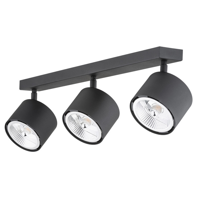 Spot de plafond CLEVLAND 3XGU10 AR111 45W 3000K - noir 