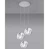 Lampe Suspendue design TULOS 3xE27 - blanc