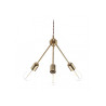 Luminaire Suspension Industriel TRIO Loft 3xE27 - laiton