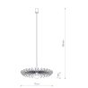 Lampe Suspendue design UMBRELLA E27 - noir