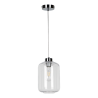 Suspension luminaire TARRO E27 - chrome / transparent