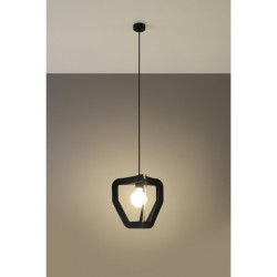 Suspension luminaire design TRES E27 - noir