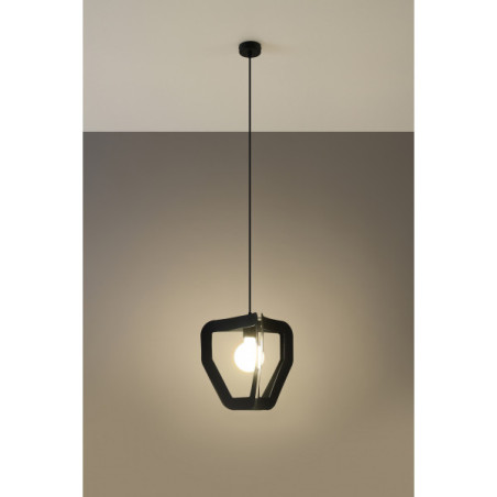Suspension luminaire design TRES E27 - noir