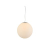 Suspension luminaire WHITE BALL 50 E27 40W blanc