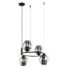 Suspension luminaire design ROXANE 4xE27 - noir