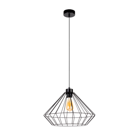 Lampe Suspendue design RAQUELLE diamètre 40cm E27 - noir