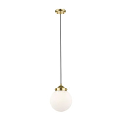 Lampe Suspendue design RIANO E27 or, noir, laiteux