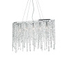 Suspension RAIN CLEAR SP6 E14 chromé Cristal