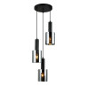 Suspension design SARDO 3 E27 - noir / fumé