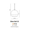 Suspension luminaire design SILVER BALL 35 E27 - chrome