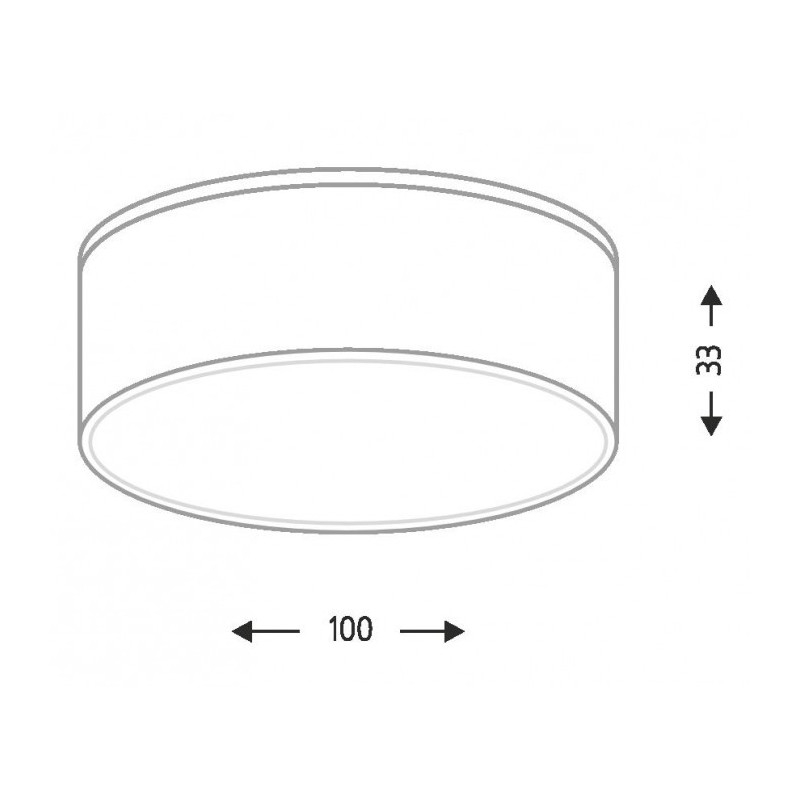 TOTTORI IL 7077 Plafonnier LED blanc 