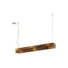 Suspension luminaire TRAVERSO IV lustre marron G9