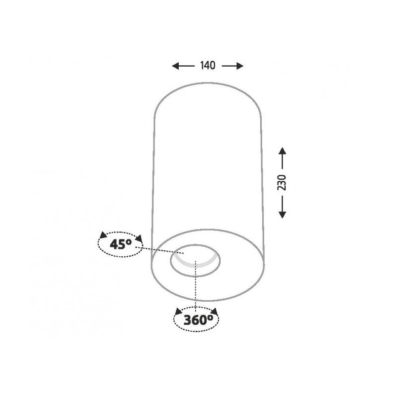 TOKI 7029 Downlight GU10 - blanc 