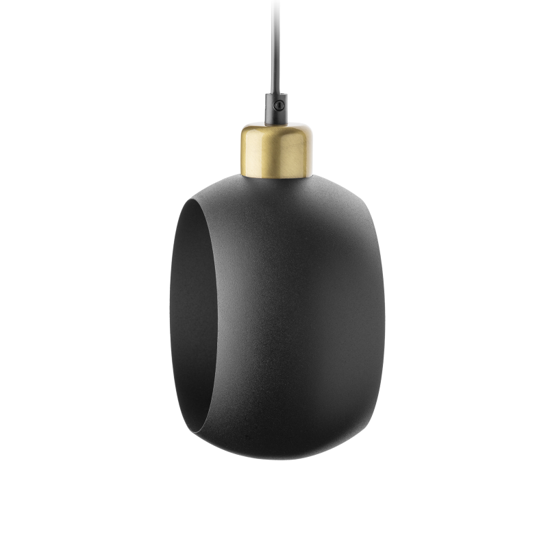 Suspension luminaire JALA 1P E27 - noir / patine