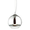 Suspension luminaire design LAURENT E27 20cm - chrome