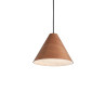 Suspension design KAURI E27 - bois foncé